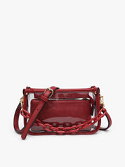 CLEARLY CHIC GAME DAY CROSSBODY BAG