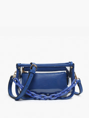 CLEARLY CHIC GAME DAY CROSSBODY BAG