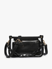 CLEARLY CHIC GAME DAY CROSSBODY BAG