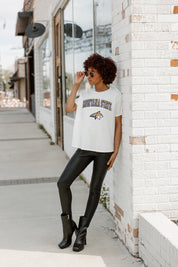 MONTANA STATE BOBCATS AROUND WE GO SHORT SLEEVE FLOWY TEE