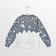 NORTH CAROLINA TAR HEELS CASUAL FAN KIDS FADED WASH CREWNECK PULLOVER