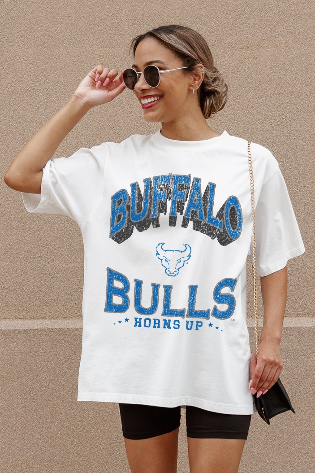 BUFFALO BULLS SHAKEDOWN OVERSIZED CREWNECK TEE