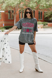 Grey CHAPMAN UNIVERSITY PANTHERS Throwback Oversized Tee - Campus Lifestyle | Gameday Couture - SOHO