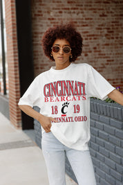 CINCINNATI BEARCATS UNITY OVERSIZED CREWNECK TEE - Street Style | Gameday Couture - SOHO