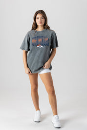 DENVER BRONCOS PEAK PERFORMANCE OVERSIZED CREWNECK TEE