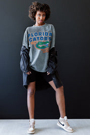 FLORIDA GATORS KEEP THE LEAD OVERSIZED CREWNECK TEE - Styled Look | Gameday Couture - SOHO