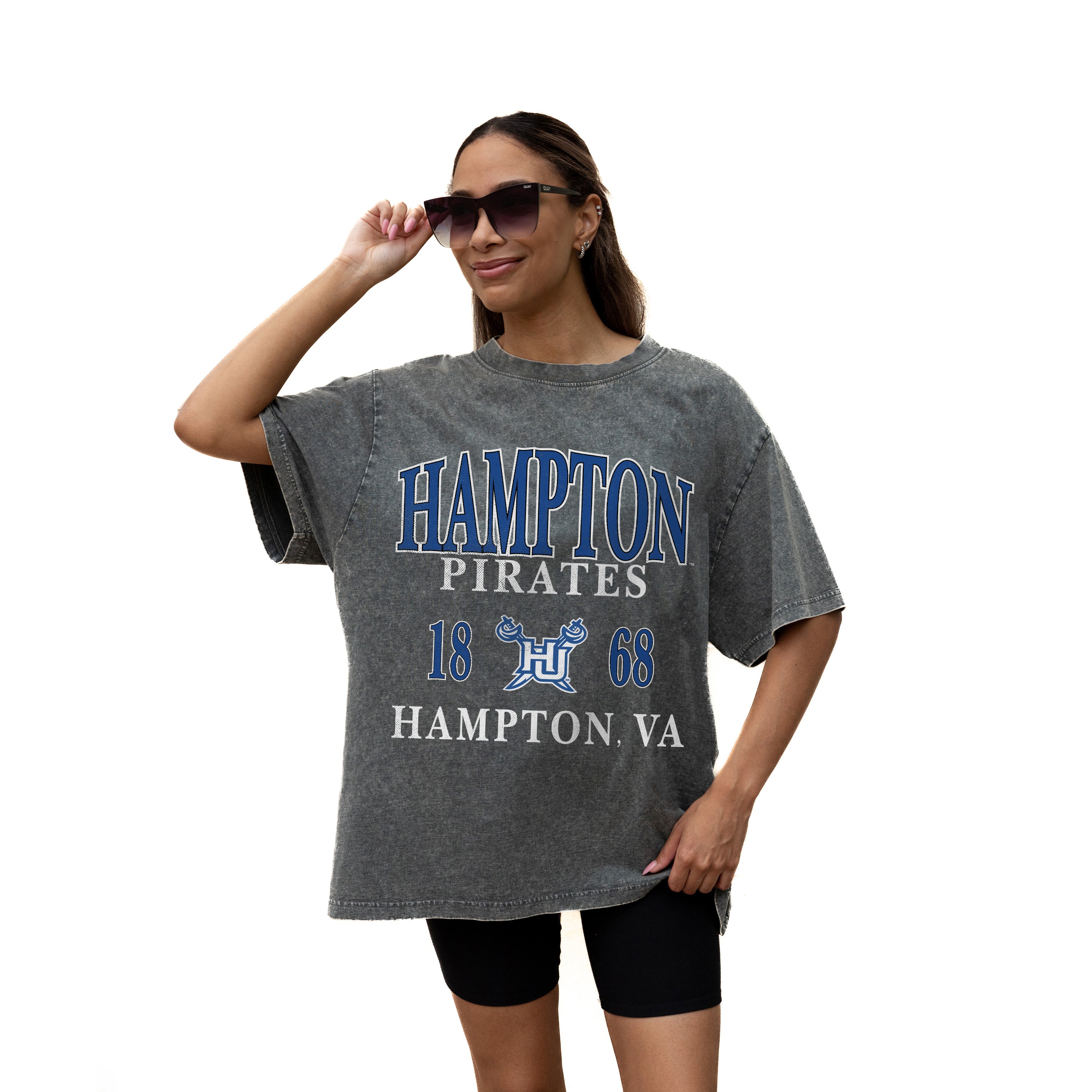 HAMPTON PIRATES Throwback Oversized Tee