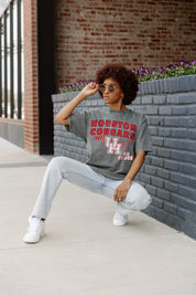 HOUSTON COUGARS KEEP THE LEAD OVERSIZED CREWNECK TEE