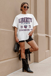 LIBERTY FLAMES Unity Oversized Tee - Full Length Look | Gameday Couture - SOHO
