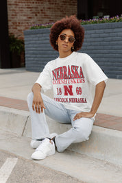 NEBRASKA CORNHUSKERS UNITY OVERSIZED CREWNECK TEE