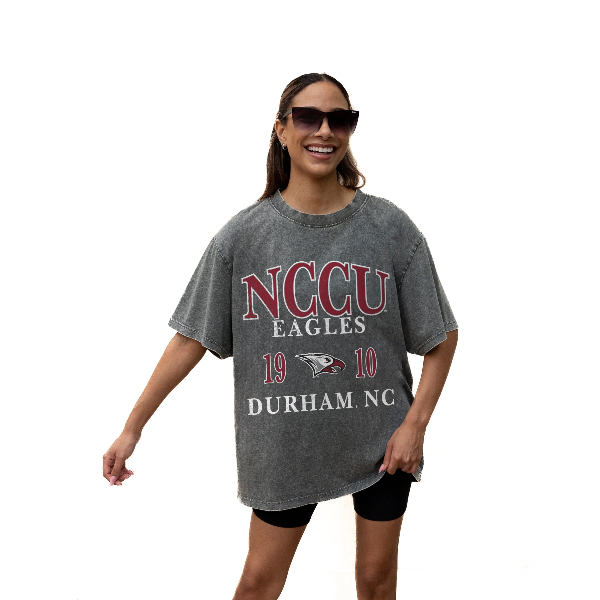 NORTH CAROLINA CENTRAL EAGLES Throwback Oversized Tee