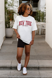NEW YORK RED BULLS GOAL LINE OVERSIZED CREWNECK TEE