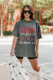 TAMPA SPARTANS THROWBACK OVERSIZED CREWNECK TEE