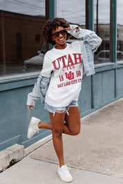 UTAH UTES UNITY OVERSIZED CREWNECK TEE - Casual Style Look | Gameday Couture - SOHO