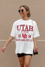 UTAH UTES Unity Oversized Tee - Lifestyle Walking Pose | Gameday Couture - SOHO