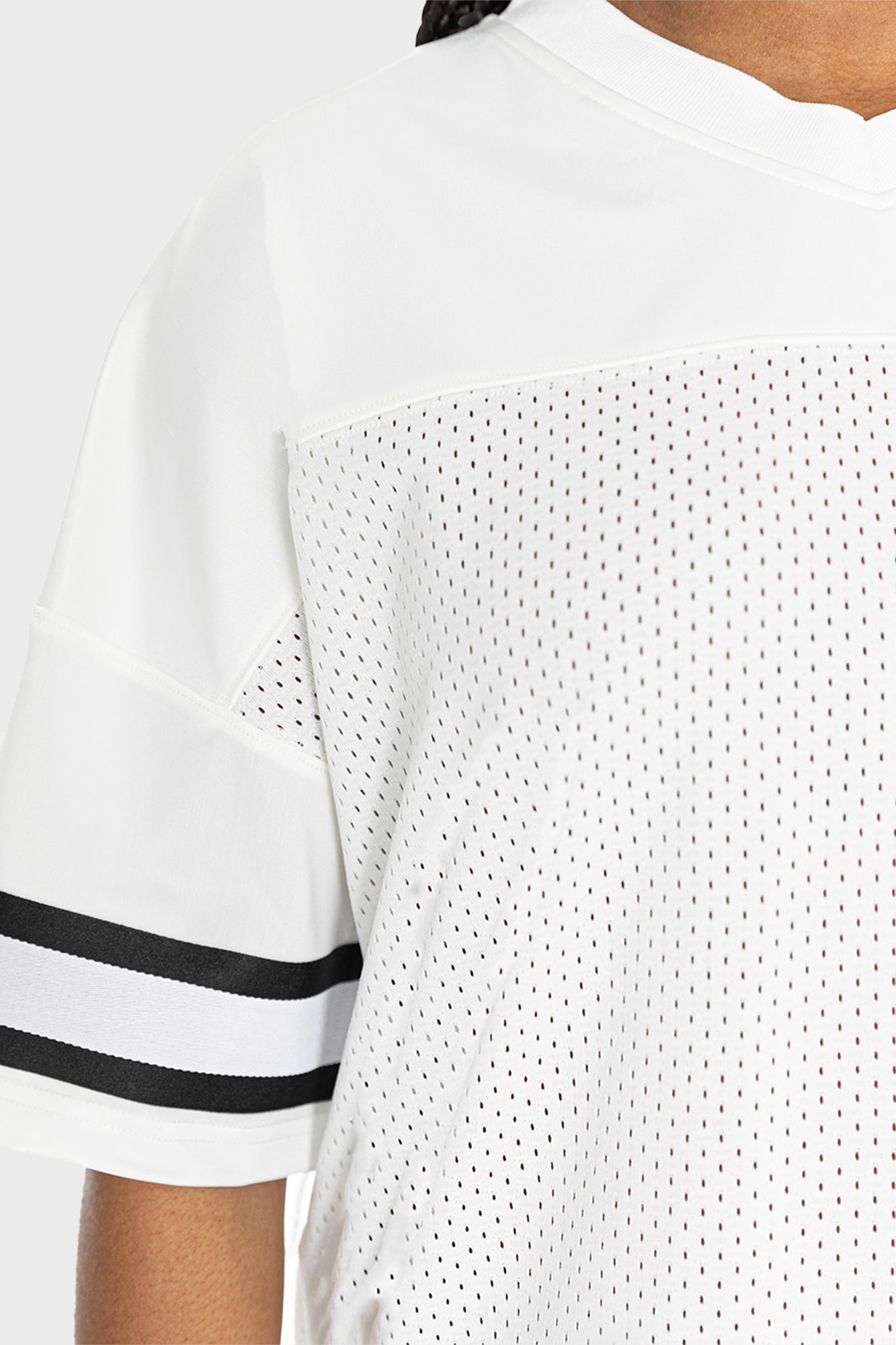 NEW ENGLAND PATRIOTS NEXT DOWN ICONIC OVERSIZED FASHION JERSEY BY RANDI MAHOMES