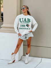 ALABAMA AT BIRMINGHAM BLAZERS ALLEGIANCE PREMIUM FLEECE DROP SHOULDER CREWNECK PULLOVER