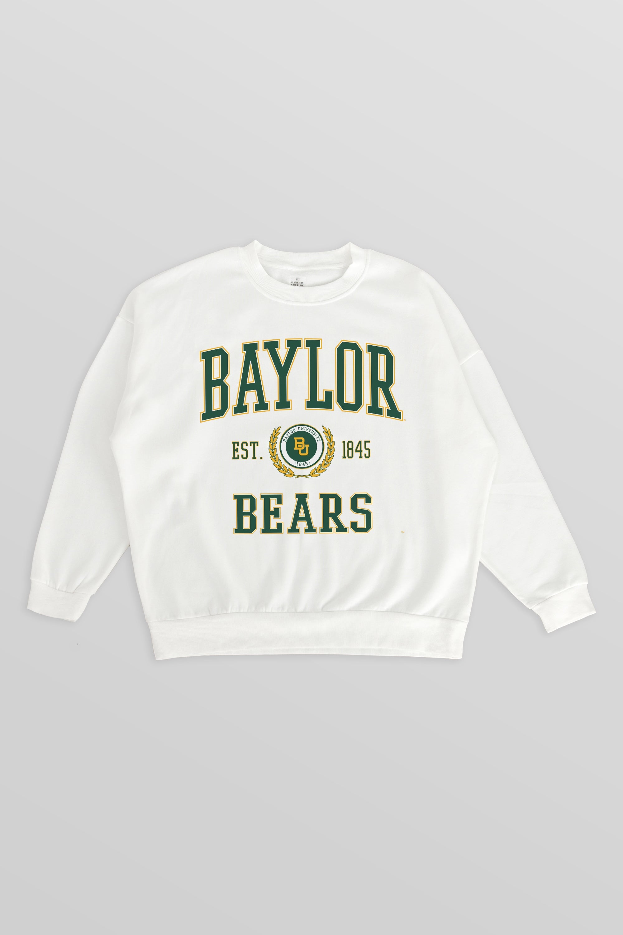 BAYLOR BEARS TIMELESS TRIUMPH PREMIUM FLEECE DROP SHOULDER CREWNECK PULLOVER