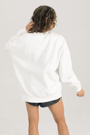 DETROIT LIONS TIMELESS TRIUMPH PREMIUM FLEECE DROP SHOULDER CREWNECK PULLOVER