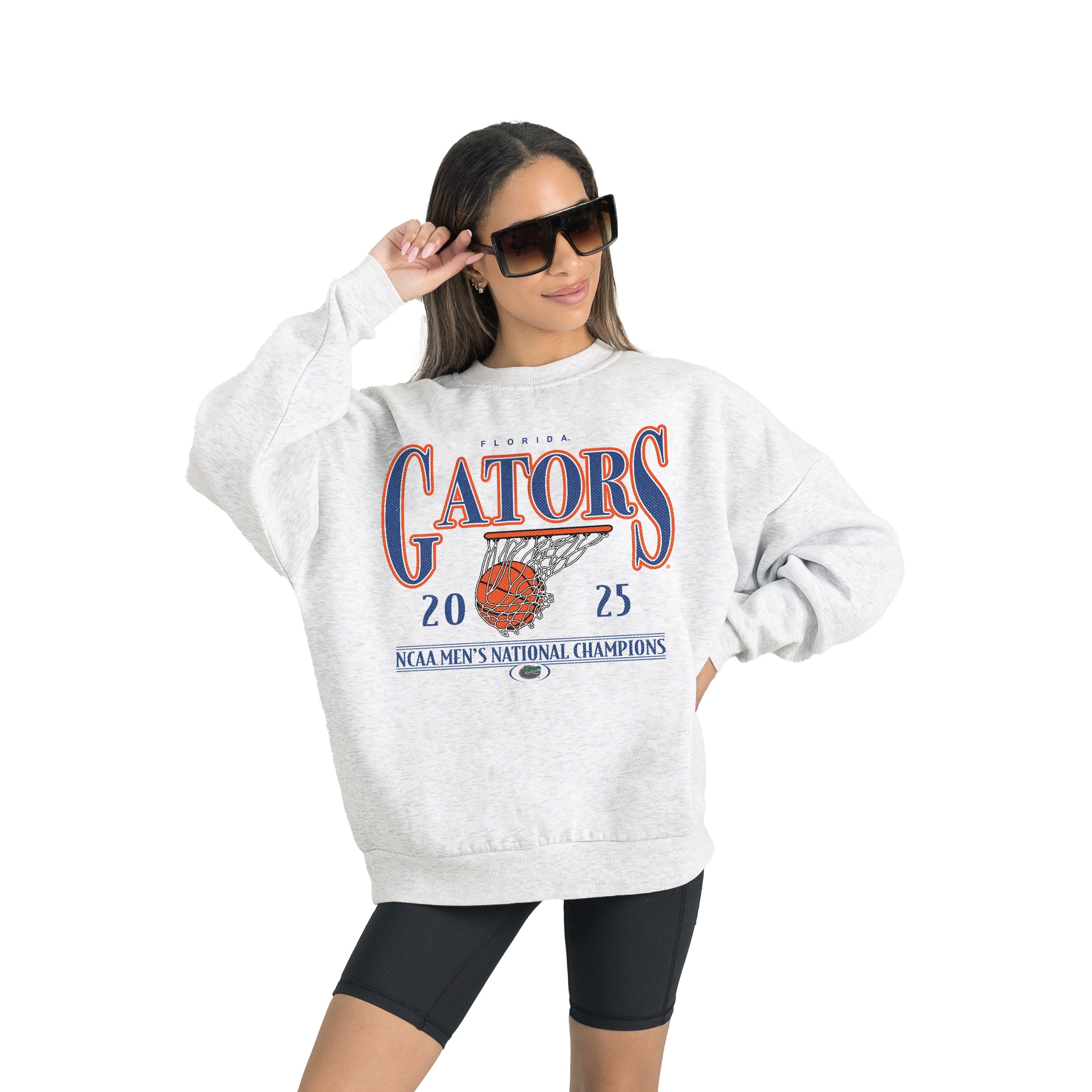 FLORIDA GATORS SHOWDOWN PREMIUM FLEECE DROP SHOULDER CREWNECK PULLOVER