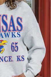 KANSAS JAYHAWKS Allegiance Fleece Drop-Shoulder Pullover