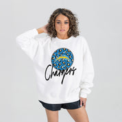 LOS ANGELES CHARGERS WILD BREAKTHROUGH PREMIUM FLEECE CREWNECK PULLOVER