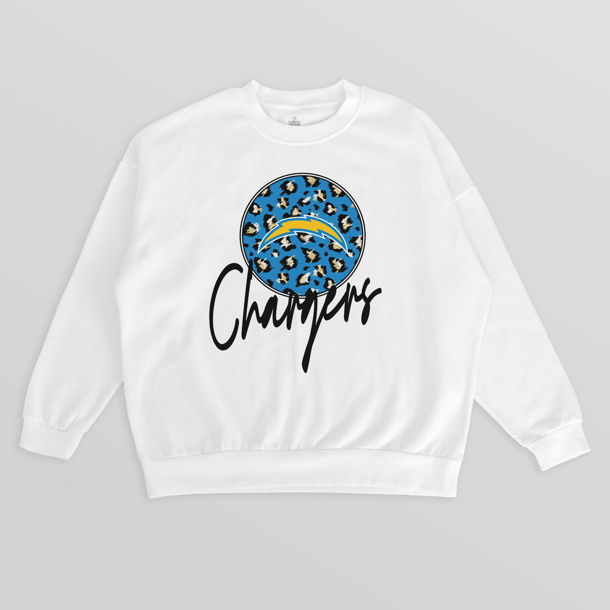 LOS ANGELES CHARGERS WILD BREAKTHROUGH PREMIUM FLEECE CREWNECK PULLOVER