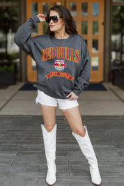 NEW YORK RED BULLS SEAL THE DEAL PREMIUM FLEECE DROP SHOULDER CREWNECK PULLOVER