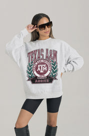 TEXAS A&M AGGIES HERITAGE PREMIUM FLEECE DROP SHOULDER CREWNECK PULLOVER