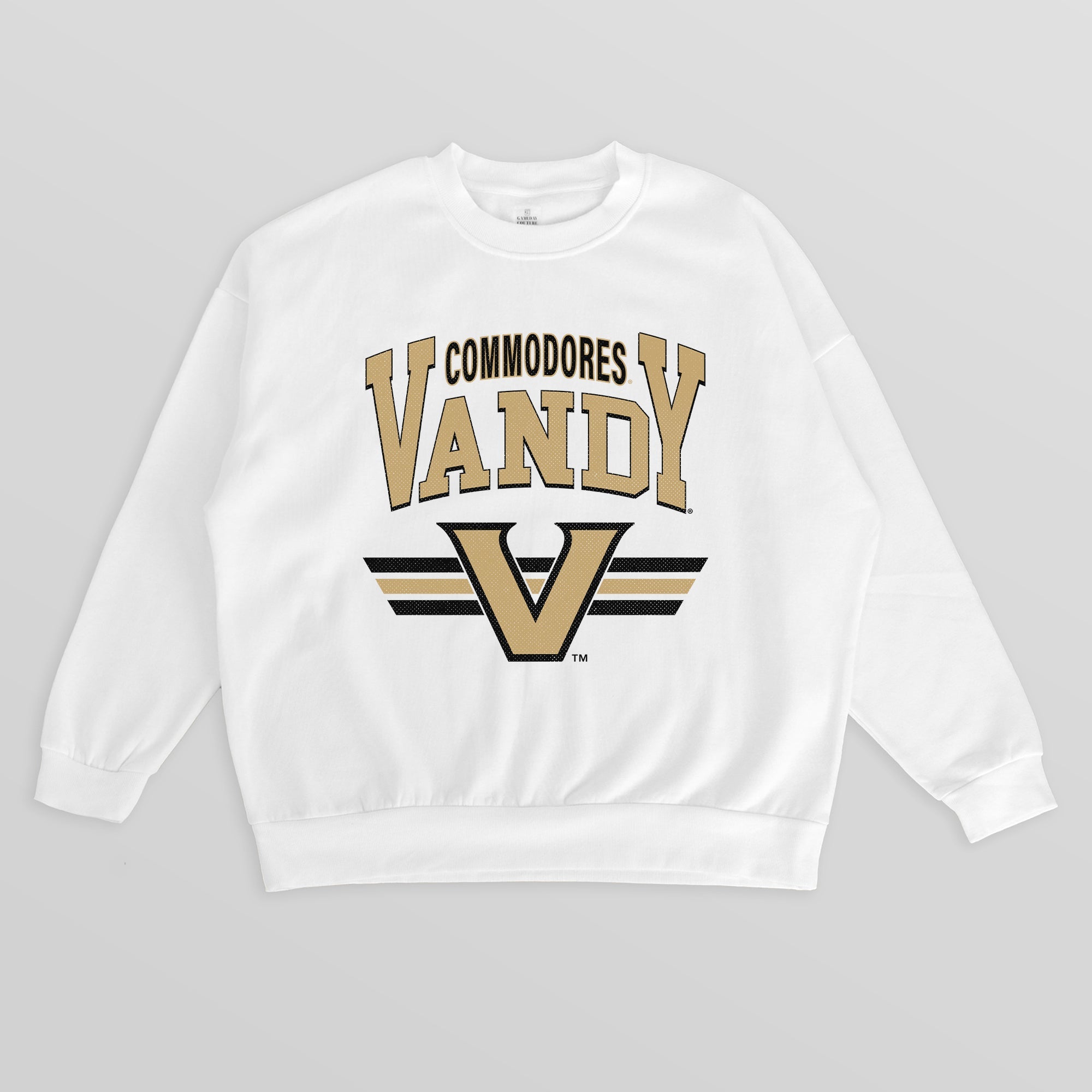 VANDERBILT COMMODORES SWIFT STRIKE PREMIUM FLEECE DROP SHOULDER CREWNECK PULLOVER