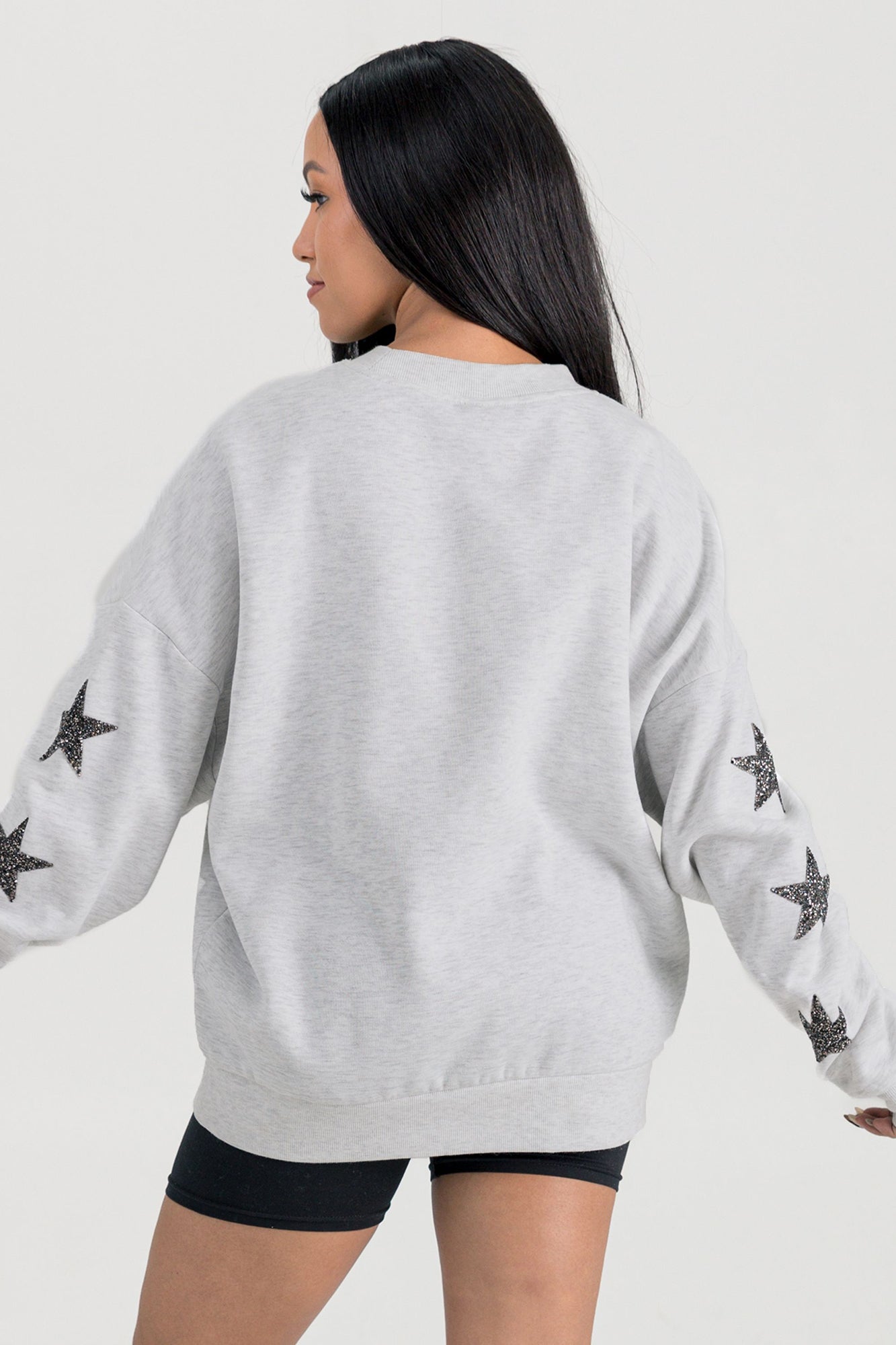 DALLAS COWBOYS BOLD PLAY STAR EMBELLISHED CREW SWEATSHIRT BY RANDI MAHOMES