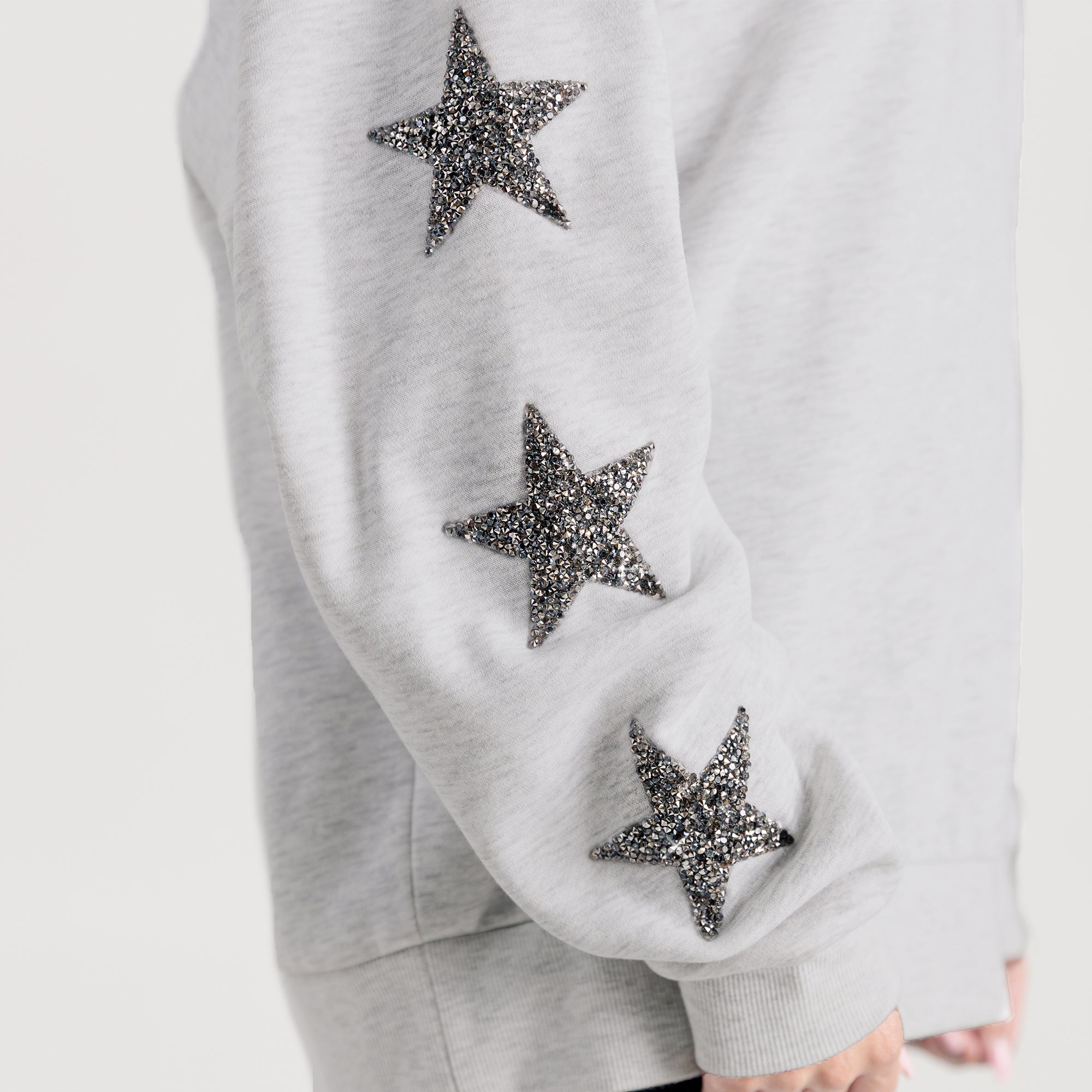 TEXAS TECH RED RAIDERS PENNANT PRIDE EMBELLISHED STAR SLEEVE CREWNECK PULLOVER