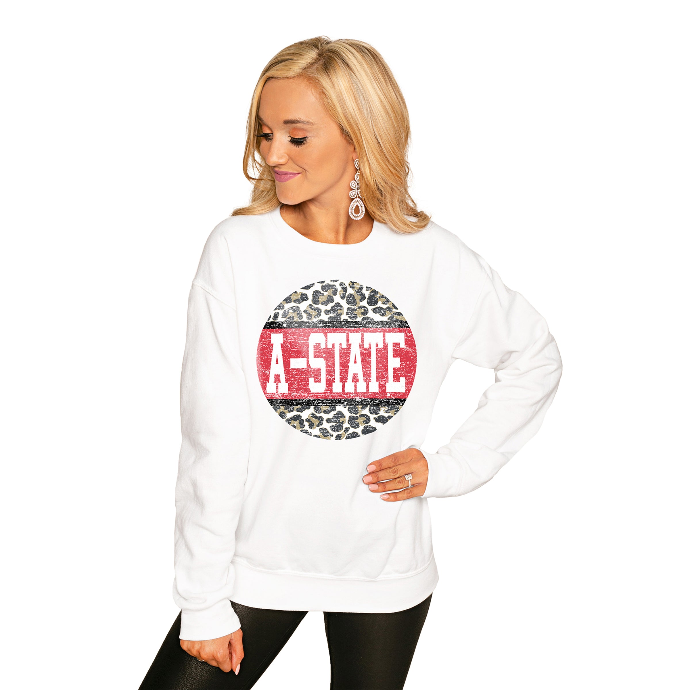 ARKANSAS STATE RED WOLVES Scoop & Score Crew Sweatshirt