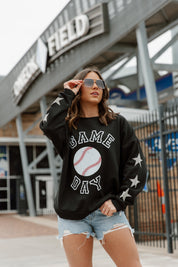 Black These Are The Glory Days Allstar Sweatshirt - Front Angle | Gameday Couture - SOHO