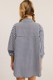 FIT CHECK GINGHAM BUTTON DOWN TOP