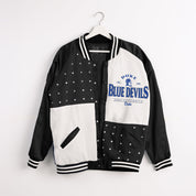 DUKE BLUE DEVILS INNER DRIVE THROWBACK VARSITY BOMBER JACKET