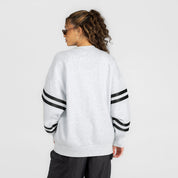 LSU TIGERS STADIUM STRIPES STRIPE SLEEVE CREWNECK SWEATSHIRT