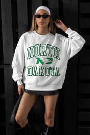 NORTH DAKOTA FIGHTING HAWKS BIG PLAY ENERGY EMBOSSED STAR CREWNECK