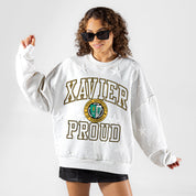 XAVIER UNIVERSITY OF LOUISIANA GOLD BIG PLAY ENERGY EMBOSSED STAR CREWNECK