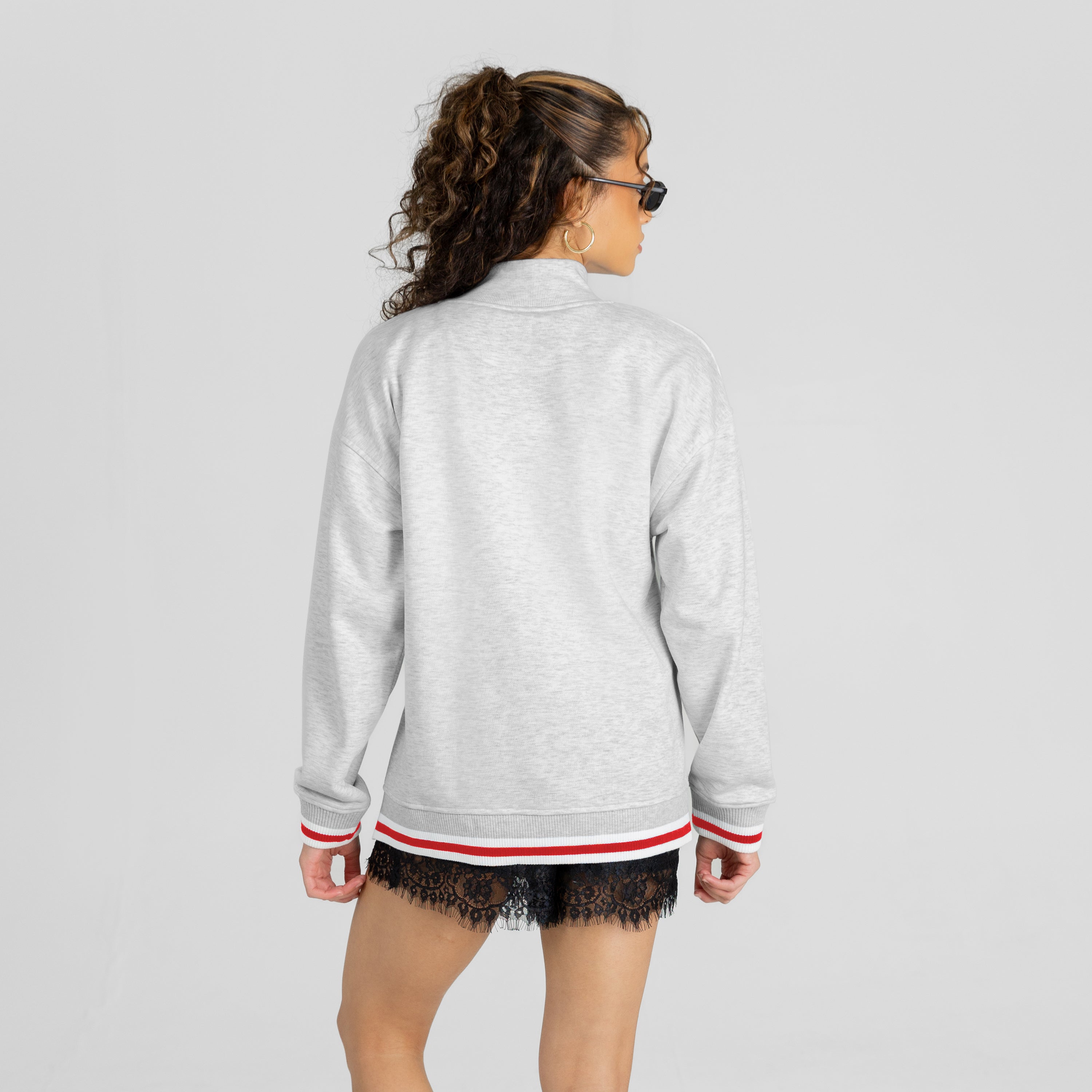 DAYTON FLYERS RALLY POINT CONTRAST MOCKNECK PULLOVER