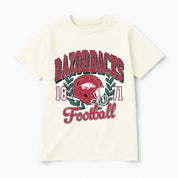 ARKANSAS RAZORBACKS RAISED ON VICTORY CLASSIC FIT COTTON BLEND CREWNECK TEE