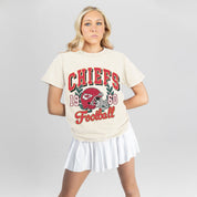 KANSAS CITY CHIEFS RAISED ON VICTORY CLASSIC FIT COTTON BLEND CREWNECK TEE