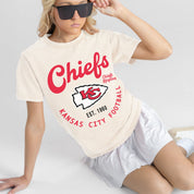KANSAS CITY CHIEFS YOU KNOW OUR NAME CLASSIC FIT COTTON BLEND CREWNECK TEE