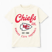 KANSAS CITY CHIEFS YOU KNOW OUR NAME CLASSIC FIT COTTON BLEND CREWNECK TEE