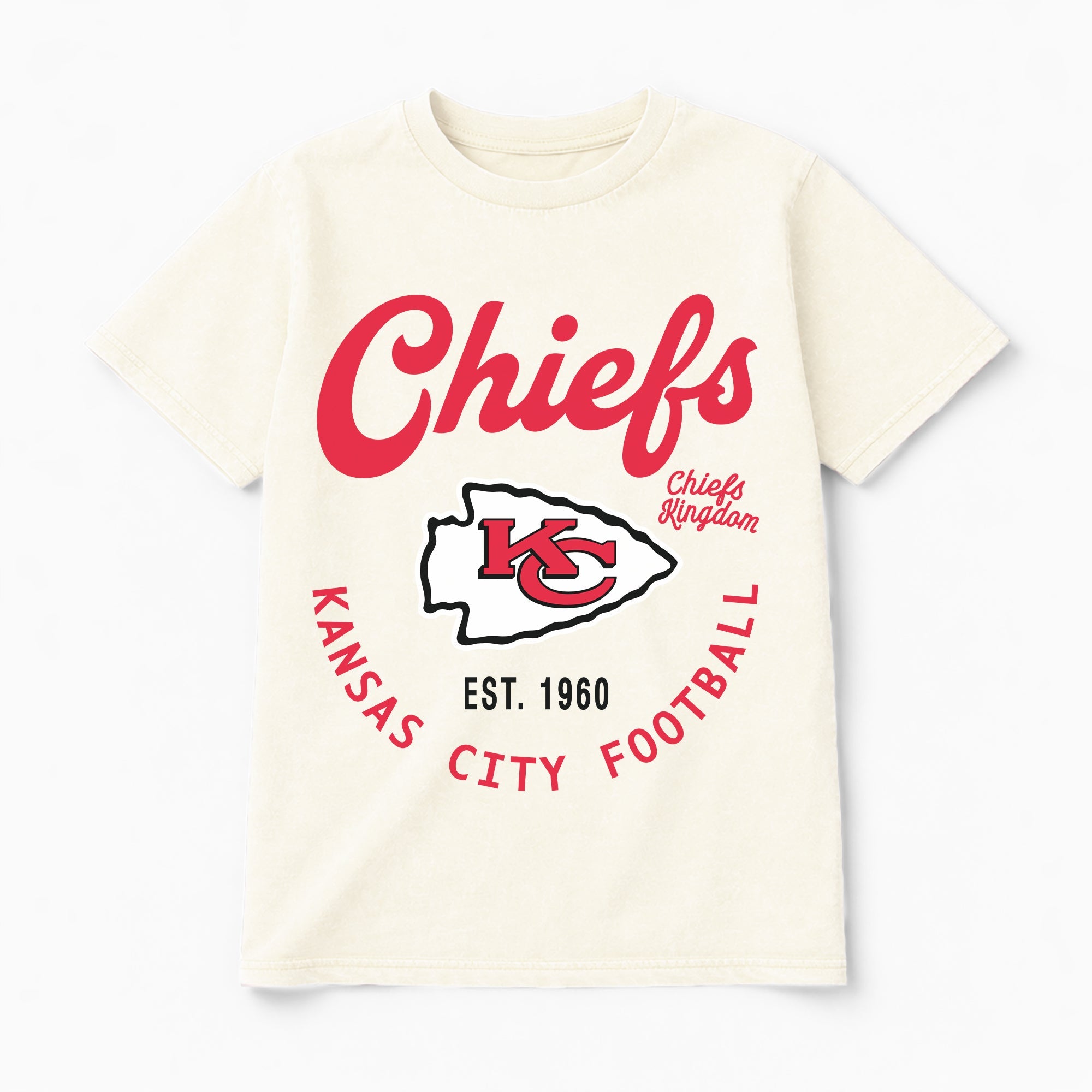 KANSAS CITY CHIEFS YOU KNOW OUR NAME CLASSIC FIT COTTON BLEND CREWNECK TEE