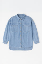 GEORGIA BULLDOGS OVERSIZED DENIM JACKET