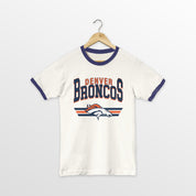 DENVER BRONCOS SWIFT STRIKE VINTAGE RINGER TEE