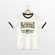 GREEN BAY PACKERS SWIFT STRIKE VINTAGE RINGER TEE