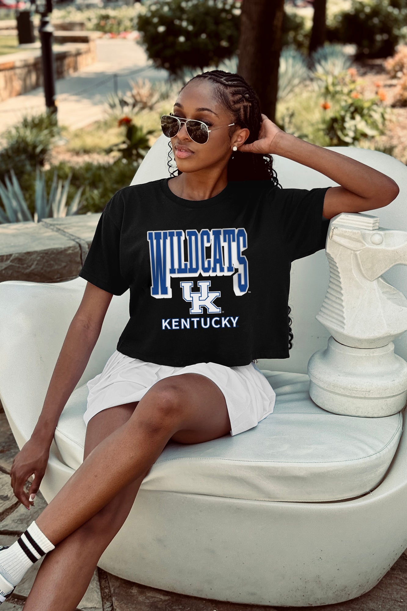 KENTUCKY WILDCATS PURE VICTORY CLASSIC CROP TEE