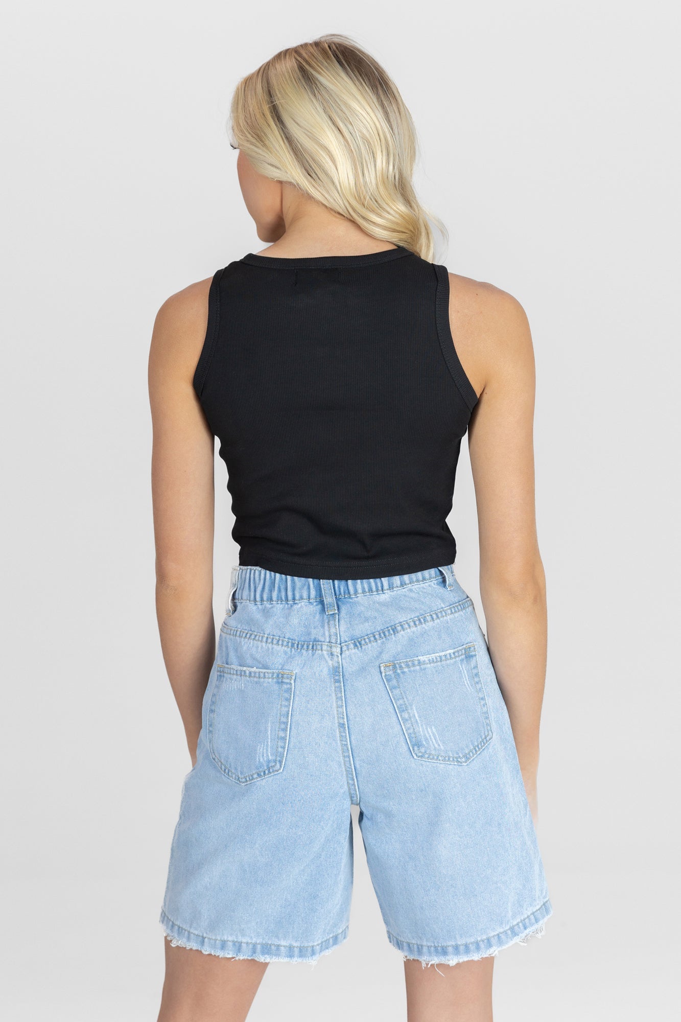 KANSAS CITY CHIEFS MIC DROP ESSENTIAL RIBBED CROP TANK